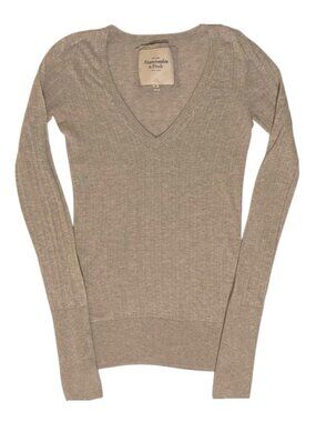 Vintage Y2k Grey Abercrombie long sleeve top